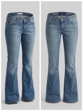 Furst Denim Y2K Flare Bootcut Low Rise Blue Jeans, Vintage 2000s Denim sz. 27